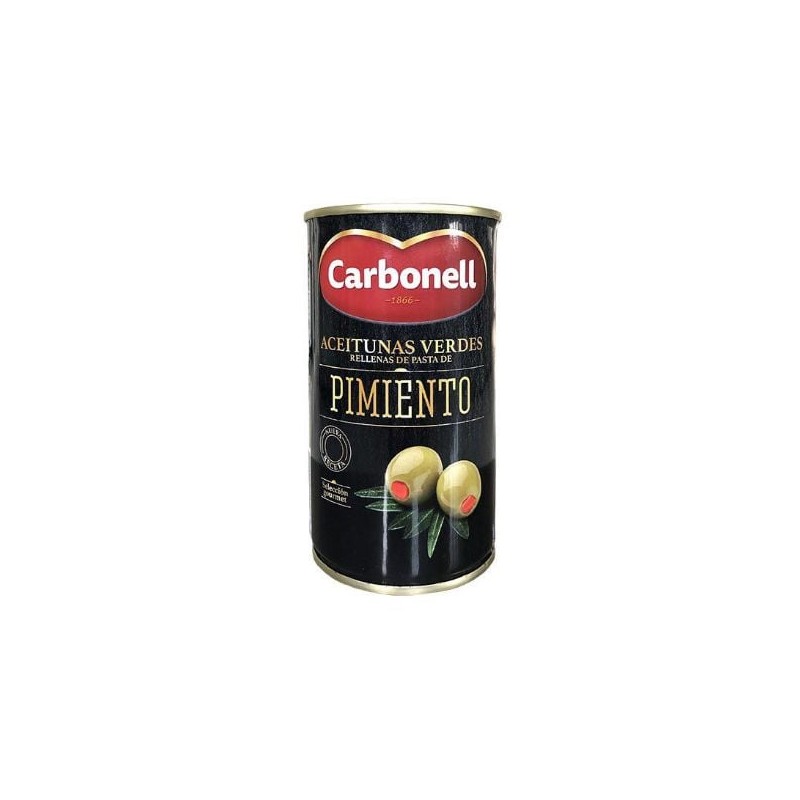Aceituna Verde Rellena de Pimiento Carbonell Lata de 340 g