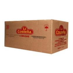 Frijol bayo refrito La Costeña 4 Volpak de 3 Kg