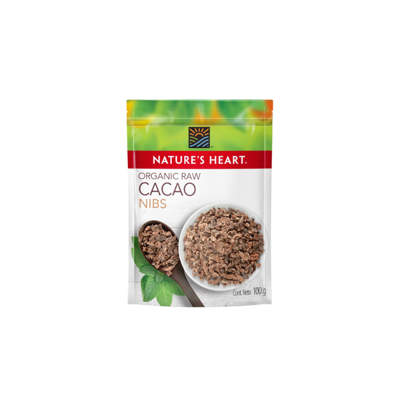 Cacao Organico Nibs Natures Heart 10 pz de 100 gramos