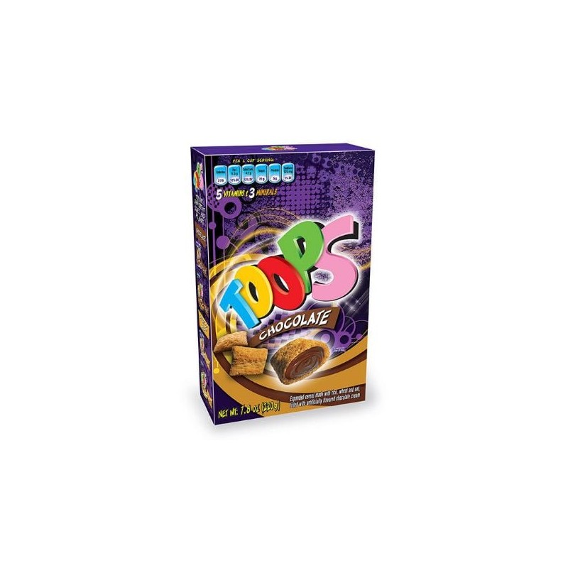 Cereal Relleno Sabor Chocolate TOOPS 220 g (IEPS INC)