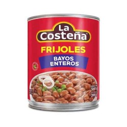 Frijol bayo entero La Costeña 12 latas de 560 g