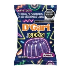 REMATE Gelatina Neon Limonada  de Lavanda  DGari de120 gr color Morado