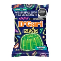 REMATE Gelatina Neon Manzana Verde  DGari de120 gr color Verde